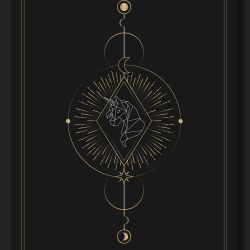 Geometric mystic symbols vector set