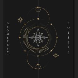 Geometric mystic symbols vector set