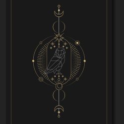 Geometric mystic symbols vector set